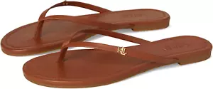 Lauren Ralph Lauren Women'S Raquel Leather Flip-Flop - Picture 1 of 10