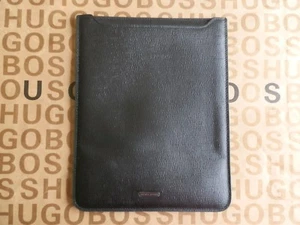 New Hugo Boss Tablet Ipad Samsung Acer Black Leather Case Cover Sleeve Wallet - Picture 1 of 8