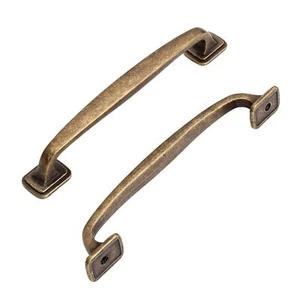 6 Pack Vintage Antique Brass 5 Inch128mm Hole Center Kitchen Cabinet Handles ... - Picture 1 of 7