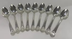 Vintage Roberts & Belk R&B A1 “Jewel” Silver Plate Flatware Spoons Set Of 9 - Picture 1 of 9