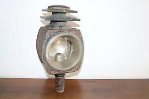  Lanterne ancienne de Calèche Fiacre Voiture Collection Déco , verre biseauté