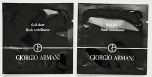 Giorgio Armani Fluid Sheer Illuminator (2) Sample Packettes (#2 Shim Beige) - Picture 1 of 2
