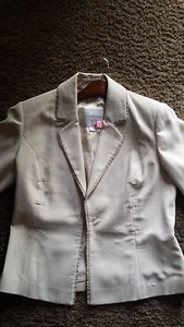 VOTRE NOM COLLECTION - PANTS 4 Blazer 4 Suit Set - Lined -STUNNING CREAM 325.00 - Picture 1 of 3