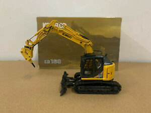 Ros Kobelco ED160BR-5 Ultra Small Round Excavator/Hammer Yellow 1/50 Scale Model