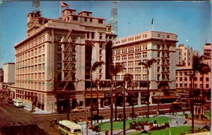 San Diego California • The US Grant Hotel • Old Time Cars & Buses • Posted 1950 - Bild 1 von 2