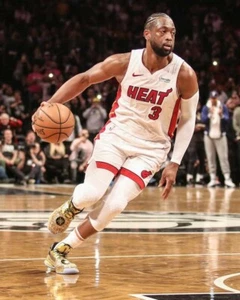 DWYANE WADE 8X10 PHOTO MIAMI HEAT BASKETBALL NBA WITH BALL - Picture 1 of 1