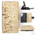 FLIP CASE FOR SAMSUNG GALAXY|WOOD LETTER BLOCK (NOT REAL WOOD)