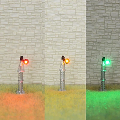 1 x N scale searchlight block signal model train 3 color SMD LEDs R/G/Y #SSNS3 - Image 1 of 4