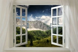 window to SILVER MOUNTAIN landschaftliches Poster 20x30 SELTEN MALERISCH neu heiß - Bild 1 von 1