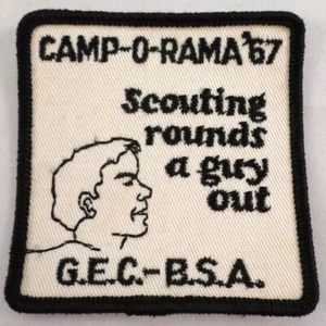 Uniform Patch Boy Scout Bsa Scouting Rounds A Guy Out 1967 #Bsbk - Picture 1 of 1