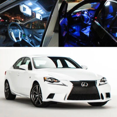 Paquete de luces interiores LED SMD 10 x 5050 para Lexus IS250 IS350 IS-F 2014-arriba Foto 1 de 4