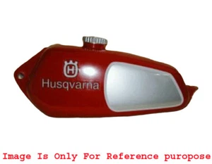 FIT FOR HUSQVARNA 1974 CR 250 WR 250 MAG REPRO PAINTED ALUMINUM TANK + CAP - Bild 1 von 8