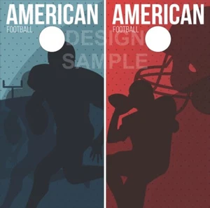 American Football Cornhole Wrap Bag Toss Skin Decal Sticker - Picture 1 of 1