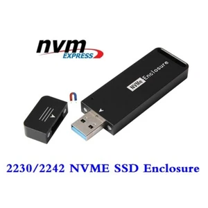 USB 3.0 USB 3.1 To 2230 2242 M Key NGFF M.2 NVME PCIE SSD Enclosure - Afbeelding 1 van 12