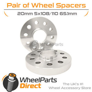 5mm Pair of Spacer Shims 5x108 for Volvo V70 Mk2 00-07 Wheel Spacers