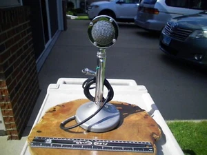 Vintage Astatic Corp Model D-104 Lollipop Microphone / G Type Stand CB Ham Radio - Zdjęcie 1 z 6