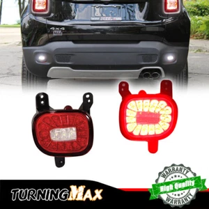 White & Red LED Backup Reverse/Rear Fog/Tail/Brake Lights For 15+ Jeep Renegade - Picture 1 of 12