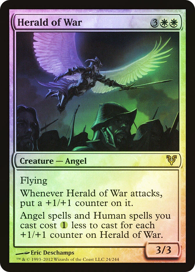 MTG FOIL Herald of War  - Avacyn Restored #24 - Image 1 of 1