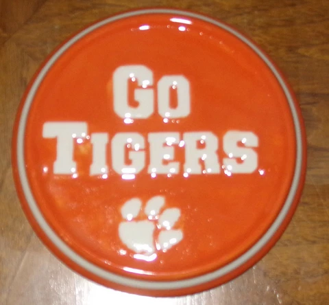CLEMSON UNIVERSITY TIGERS  MINI CERAMIC PLAQUE Cover
