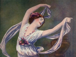 *ANNA PAVLOVA GROSSE RUSSISCHE BALLERINA 1881-1931 SELTENE FARBNOTEN 1914* - Bild 1 von 3