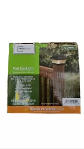 Mainstays 5 Lumen Solar Power LED Post Deck Cap Light Outdoor Fence Lamp - Picture 1 of 3