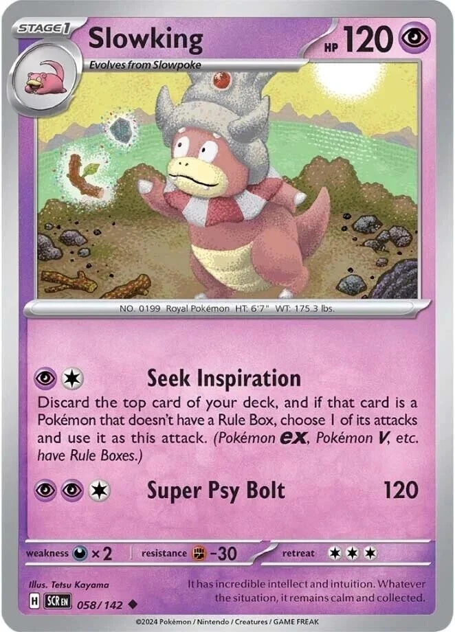 SLOWKING - COMMON - STELLAR CROWN - POKEMON CARD - 058/142 - Image 1 of 4