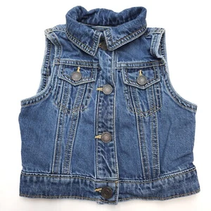 GAP Vest Size XS 4-5 Blue Denim - Picture 1 of 4