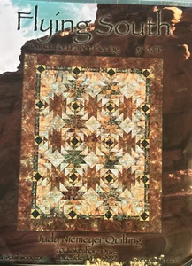 Judy Niemeyer FLYING SOUTH Foundation Paper Piecing Quilt Pattern Set (57"x71") - Picture 1 of 5