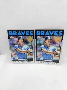 (2)2021 Topps Update Baseball '86 Silver Pack Chrome #86C-34 Dale Murphy - Picture 1 of 6