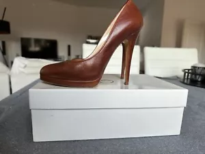 Casadei Pumps Gr.8.5 (IT39) Braun Leder Absatz 12cm sehr guter Zustand - Bild 1 von 8