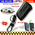 Genuine Leather Case Cover Holder Entry Protector Hook Fob For Lexus Smart Key