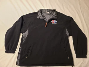 NFL Super Bowl XL Detroit Lions Slate / Black 1/4 Zip Reversible Jacket Adult XL - Picture 1 of 5
