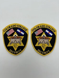 Set Of 2 Collectible Colorado College Security Patch - Picture 1 of 5