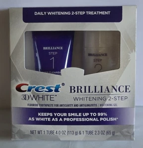 Nuovo con scatola Crest 3D White Brilliance trattamento sbiancante quotidiano 2 fasi SCAD: maggio 2026 - Foto 1 di 6