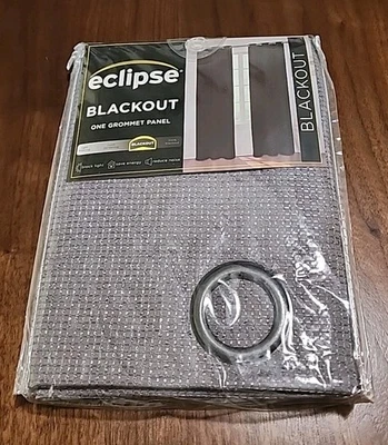 NEW! Eclipse Blackout One Grommet Window Curtain Panel 42in x 63in - Image 1 of 4