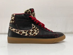 Nike Men's SB Blazer Safari Pack Leopard and Black Skateboarding Shoes Size-12 - Picture 1 of 6