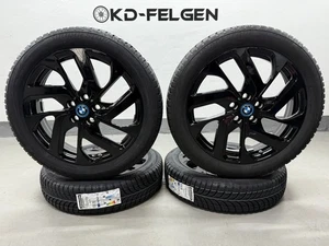 Original BMW i3s 19 Zoll Winterräder Turbinenstyling 428 i3 S Alufelgen schwarz - Bild 1 von 5