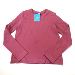 Mädchen DSG Momentum Seamless Langarm Top Rosa Mädchen Gr. XL Gerippt Einfarbig Neu mit Etikett - Bild 1 von 8