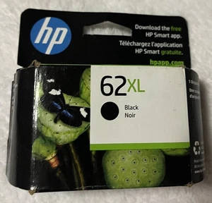 NEW Genuine HP 62XL Black High Yield Ink Cartridge C2P05AN EXP 02/2024 - Picture 1 of 4