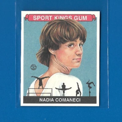 Tarjeta Sport Kings Gum Nadia Comaneci Serie B 2008, gimnasta femenina Rumania #61 Foto 1 de 2