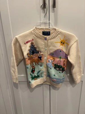 Suéter Cenicienta Hecho a Mano 3D Cuentos de Hadas En Desfile por Judy Girls Med 8-10 Foto 1 de 4