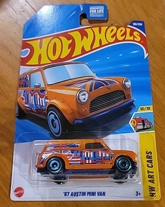 Hot Wheels ’67 Austin Mini Van Orange #169 169/250 - 2025 HW Art Cars - Picture 1 of 2