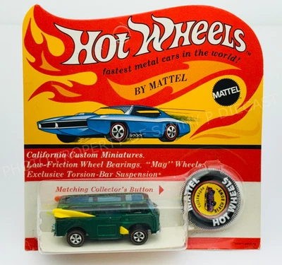 Hot Wheels Redline VOLKSWAGEN BEACH BOMB Green Dark Interior NEW in BLISTERPACK! - Image 1 of 4