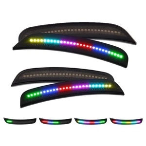 LED Side Marker Lights Dynamic RGB Light Side For Chrysler 300S 300C 2015-2023 - Picture 1 of 12
