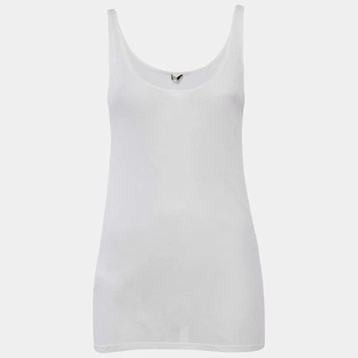 Saint Laurent Paris Cream Rib Knit Tank Top M - Image 1 of 4