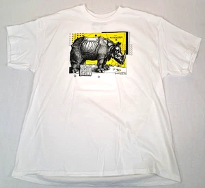 Beutekiste Künstler Serie T-Shirt Nashorn Albrecht Dürer XL weiß - Bild 1 von 4