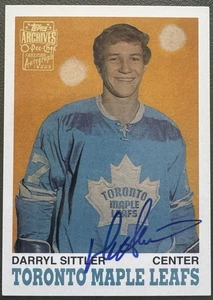 2001-02 Topps Archives FULL AUTO Rookie DARRYL SITTLER SP Toronto 2002 OPC - Picture 1 of 1
