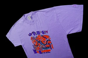 Puma T-Shirt Vintage Beach Wear Sommer Strand Wind Surfing 90s 90er Lila S NEU - Bild 1 von 8