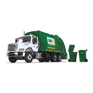 1/34 Waste Management Freightliner M2 Rear Load Trash Truck First Gear 10-3287D - Picture 1 of 5
