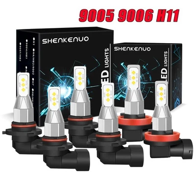 For Honda Civic 2004-2015 LED Headlight High Low Beam Fog Light Combo Bulbs Kit - image 1 of 4